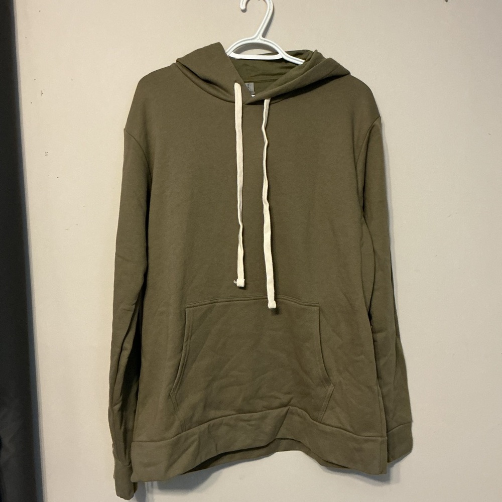 Men's Olive Green Hoodie Sweater
